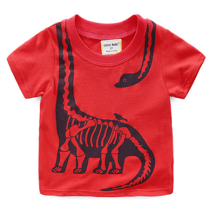 Stoer dino t-shirt met ronde hals