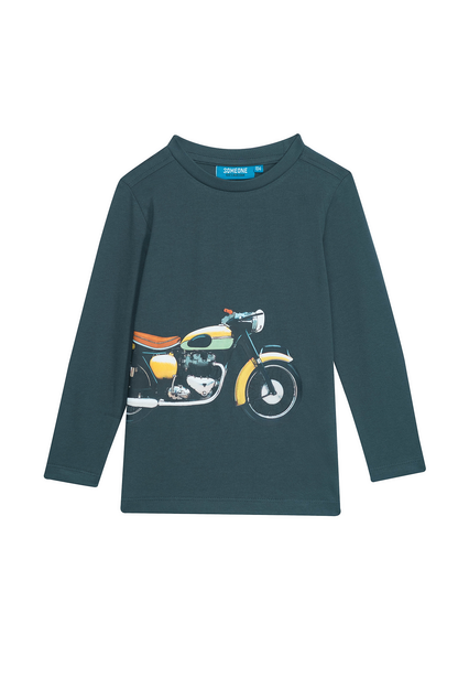 Motor T-shirt lange mouw