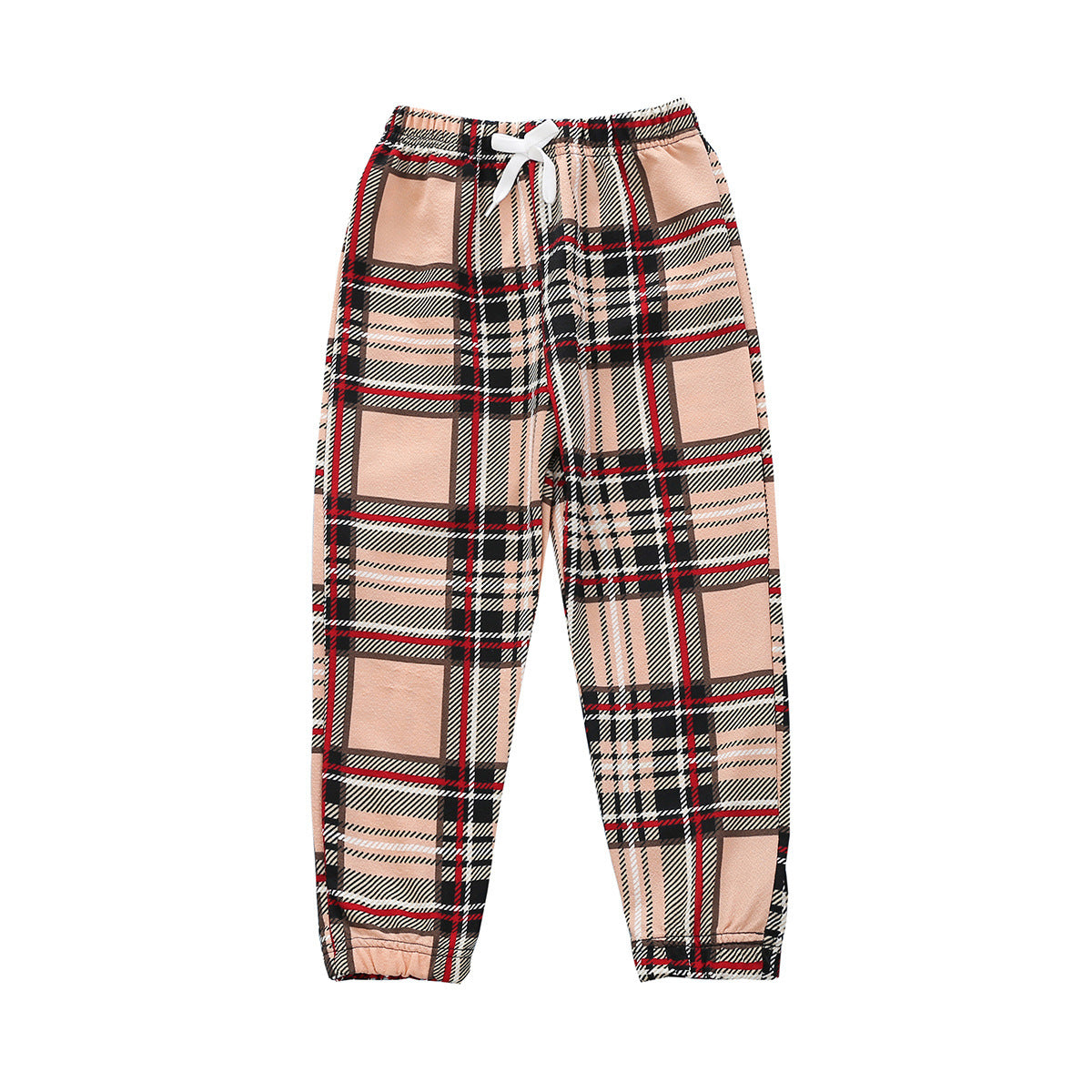 Meiden Fashion Casual Plaid Print Broek