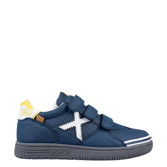 Munich G-3 KID Navy-Fluor yellow